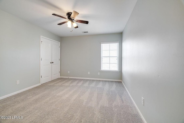 120 Wall St, Savannah, GA 31405 - unfurnished room with ceiling fan, baseboards, and light carpet