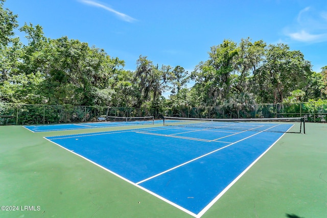 view of tennis court