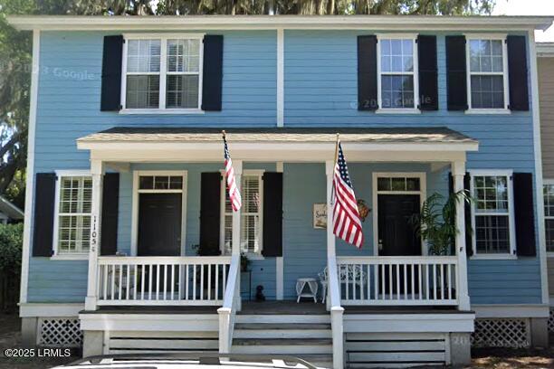 view of front of house with a porch