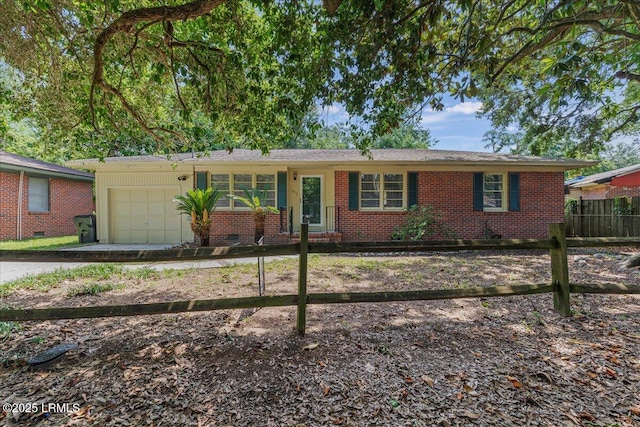 1803 Sixth St, Beaufort, SC 29902 - ranch-style home with an attached garage, brick siding, and driveway