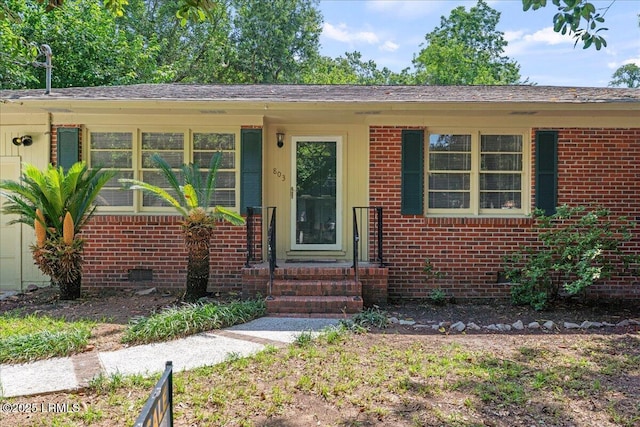 1803 Sixth St, Beaufort, SC 29902 - view of front of property featuring brick siding and crawl space