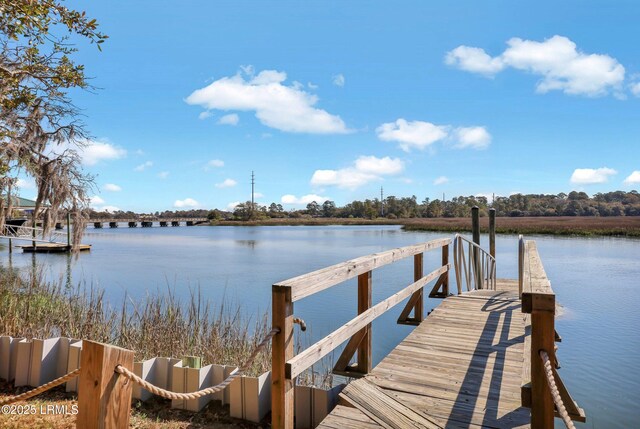 2110 River Rock Way, Beaufort, SC 29902 - dock with a water view