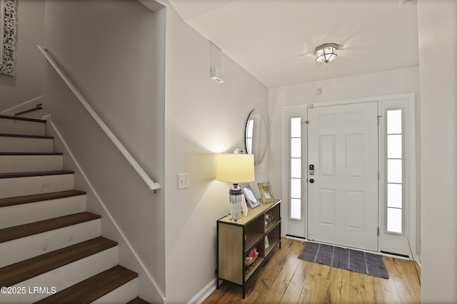 2110 River Rock Way, Beaufort, SC 29902 - entrance foyer with stairs and hardwood / wood-style flooring