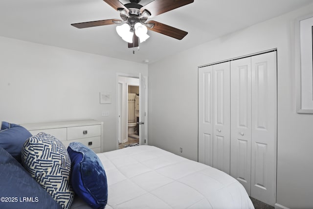 2110 River Rock Way, Beaufort, SC 29902 - bedroom featuring a closet and a ceiling fan
