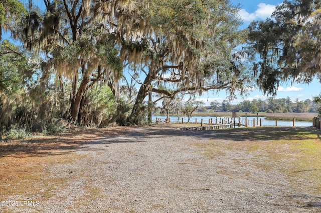 2110 River Rock Way, Beaufort, SC 29902 - view of yard featuring a water view and a boat dock