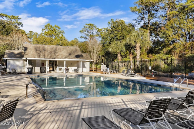 view of pool with a patio