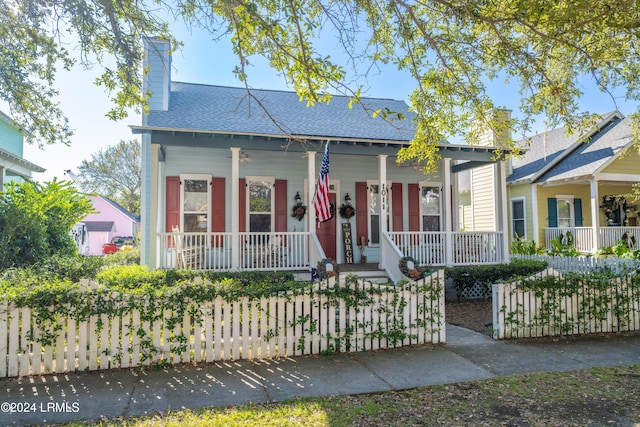 view of front of house with a porch