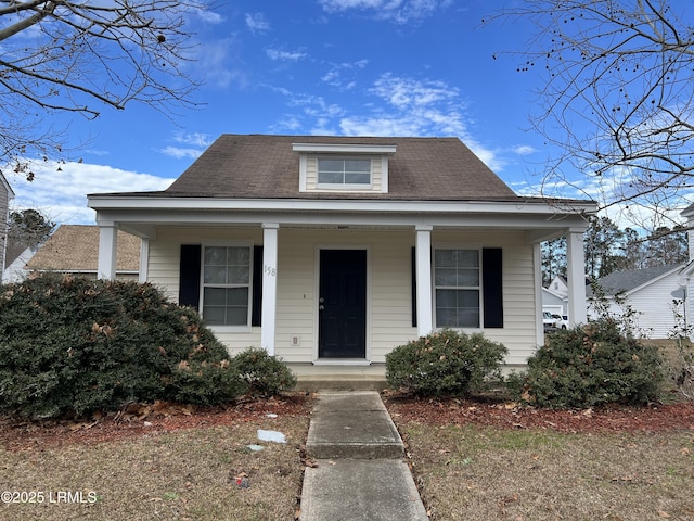 bungalow-style home featuring a porch