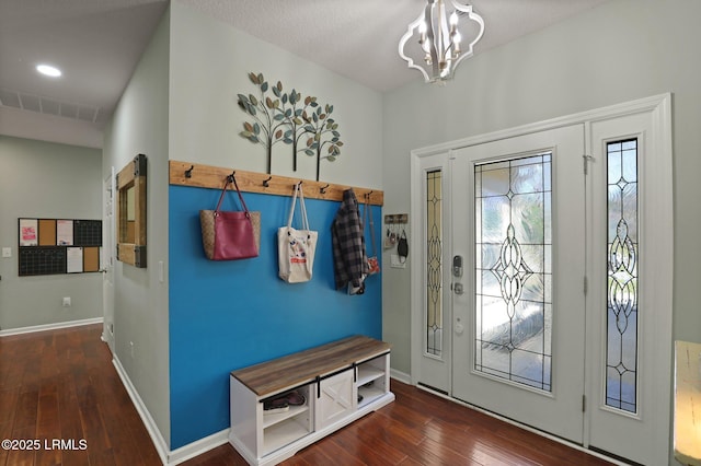 12 Elloree Way, Bluffton, SC 29910 - mudroom featuring a chandelier and hardwood / wood-style floors