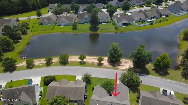 12 Elloree Way, Bluffton, SC 29910 - aerial perspective of suburban area with a nearby body of water