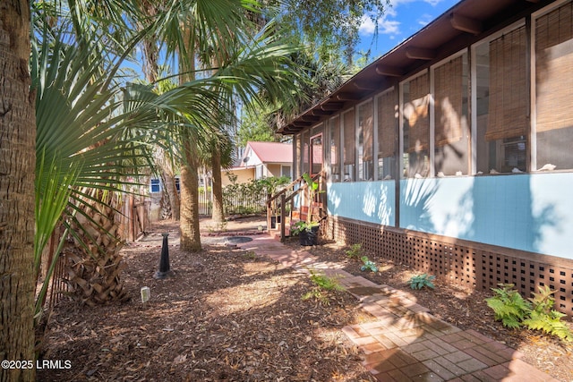 20 Trout St, Bluffton, SC 29910 - view of yard featuring a sunroom