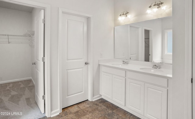 bathroom featuring vanity