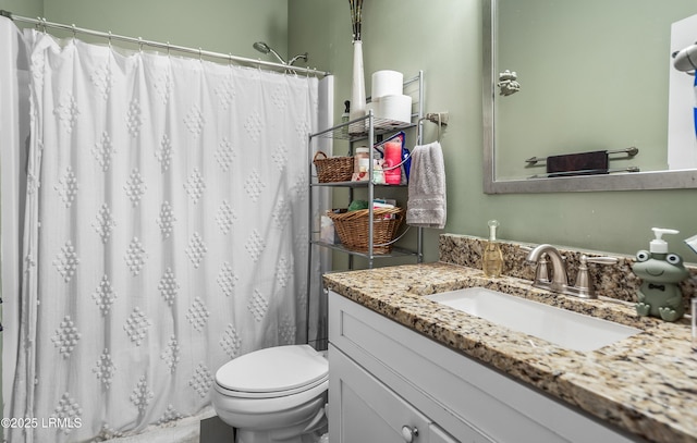 3010 Palmetto Ridge St, Beaufort, SC 29906 - full bath with toilet, curtained shower, and vanity