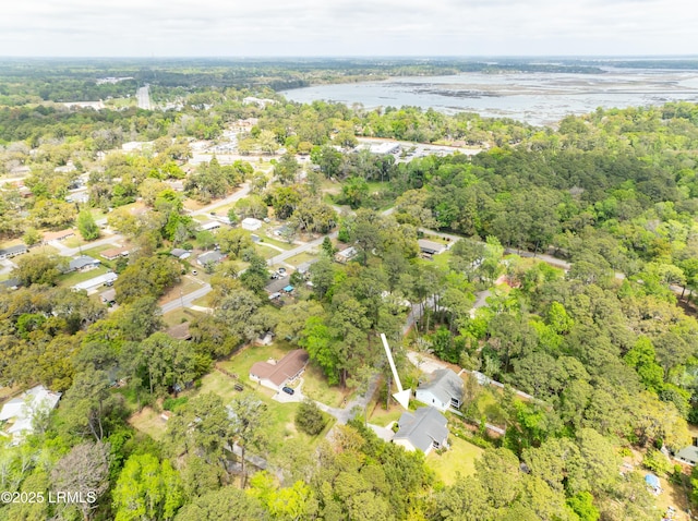 3010 Palmetto Ridge St, Beaufort, SC 29906 - birds eye view of property with a water view and a view of trees