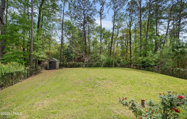 3010 Palmetto Ridge St, Beaufort, SC 29906 - view of yard featuring a fenced backyard, an outdoor structure, and a shed