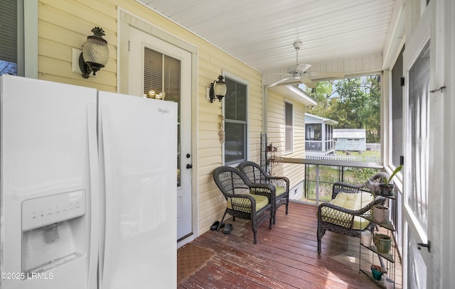 3010 Palmetto Ridge St, Beaufort, SC 29906 - sunroom / solarium with a ceiling fan