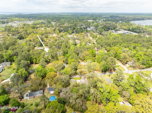 3010 Palmetto Ridge St, Beaufort, SC 29906 - bird's eye view featuring a view of trees