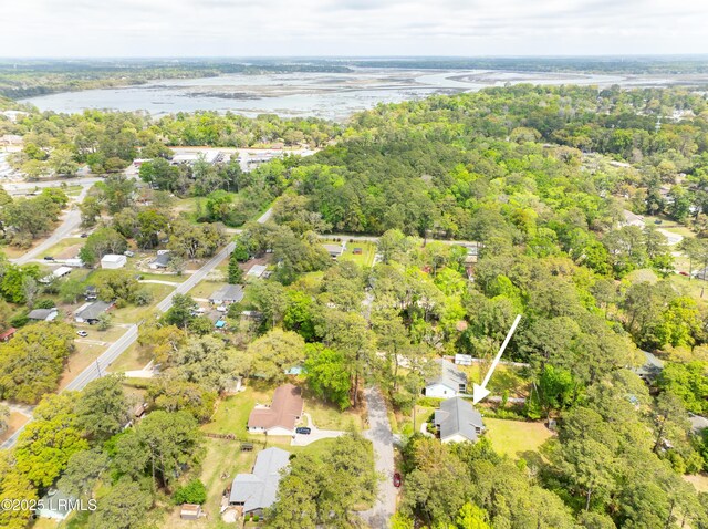 3010 Palmetto Ridge St, Beaufort, SC 29906 - birds eye view of property featuring a water view and a view of trees