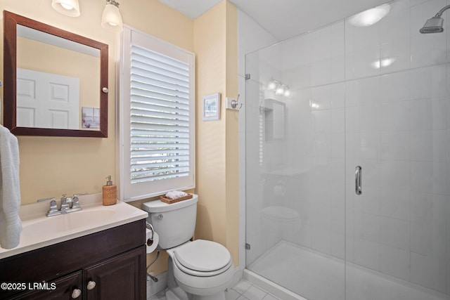 2009 Bluff Villas Rd, Saint Helena Island, SC 29920 - full bath featuring a shower stall, toilet, and vanity
