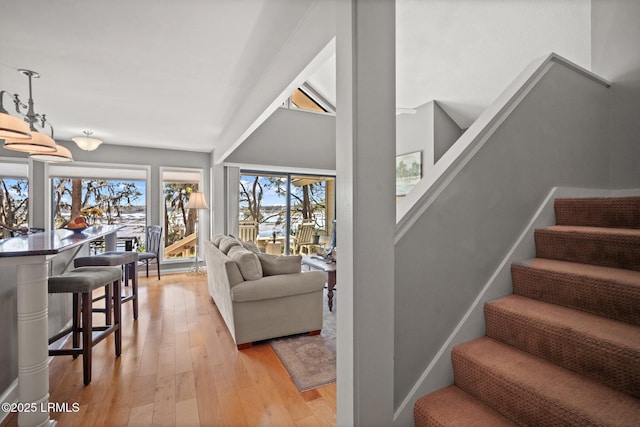 2009 Bluff Villas Rd, Saint Helena Island, SC 29920 - stairway with wood-type flooring