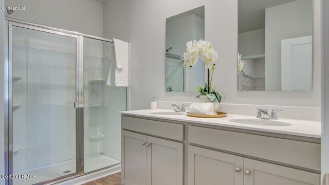 184 Twickenham Loop, Yemassee, SC 29945 - full bath with a shower stall and double vanity