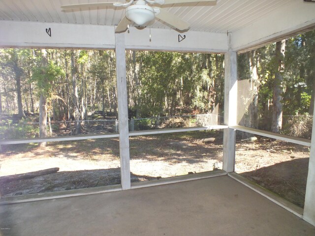 22 Ardmore Ave, Beaufort, SC 29907 - unfurnished sunroom featuring a ceiling fan