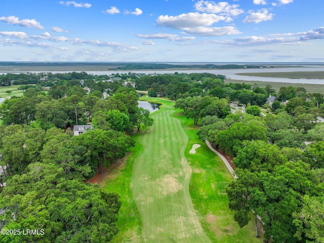 714 Island Cir E, Saint Helena Island, SC 29920 - aerial view of a nearby body of water, a golf course, and a tree filled landscape