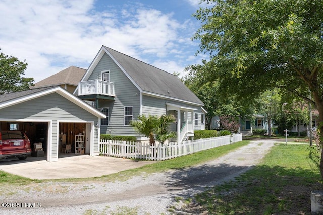 1003 9th St, Port Royal, SC 29935 - view of front of home with driveway, a garage, and a shingled roof