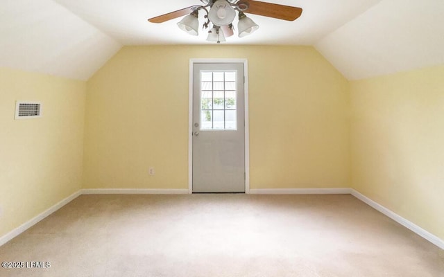 1003 9th St, Port Royal, SC 29935 - bonus room with lofted ceiling, ceiling fan, and carpet