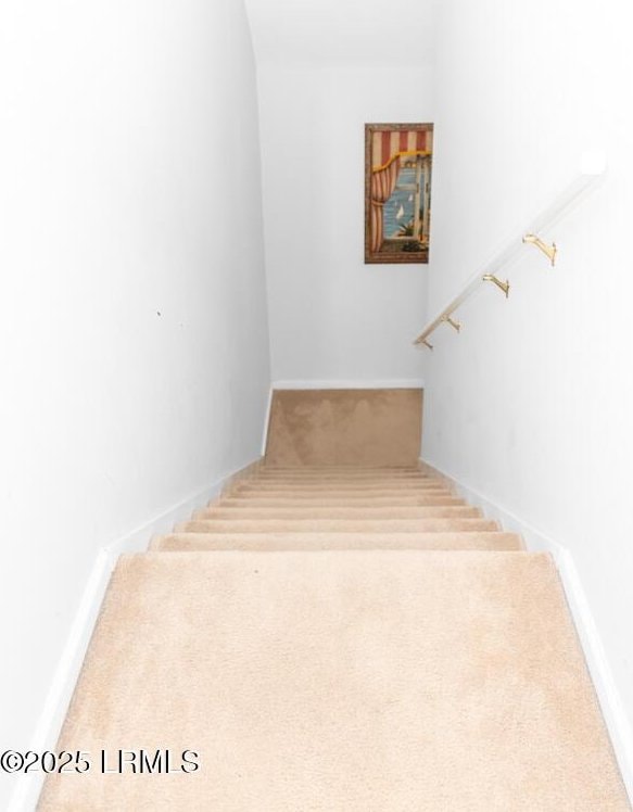 1003 9th St, Port Royal, SC 29935 - stairway with carpet