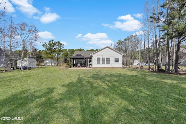 view of yard featuring a gazebo