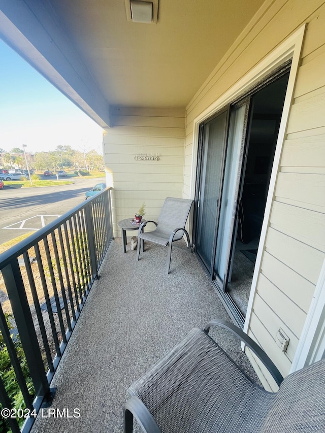 view of balcony