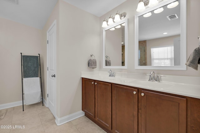 1216 Hearthstone Dr, Ridgeland, SC 29936 - bathroom with a sink, baseboards, and visible vents