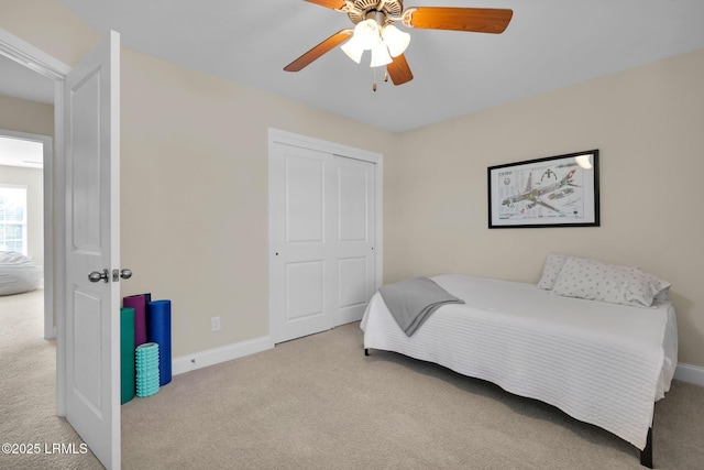 1216 Hearthstone Dr, Ridgeland, SC 29936 - carpeted bedroom featuring baseboards and ceiling fan