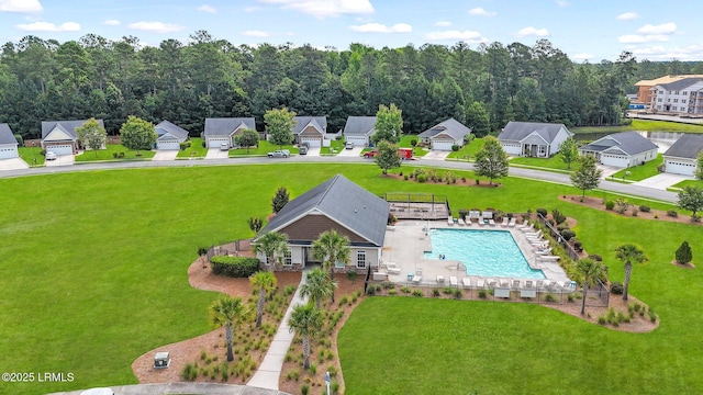 1216 Hearthstone Dr, Ridgeland, SC 29936 - bird's eye view with a residential view