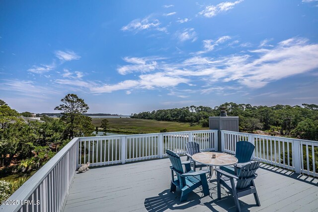 262 Deer Run Ln, Fripp Island, SC 29920 - deck with outdoor dining area