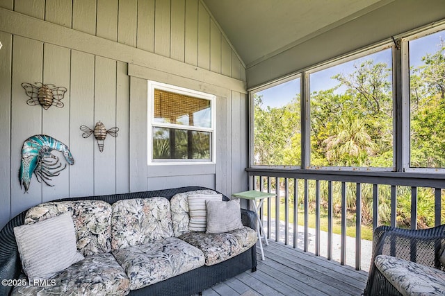 262 Deer Run Ln, Fripp Island, SC 29920 - sunroom with lofted ceiling