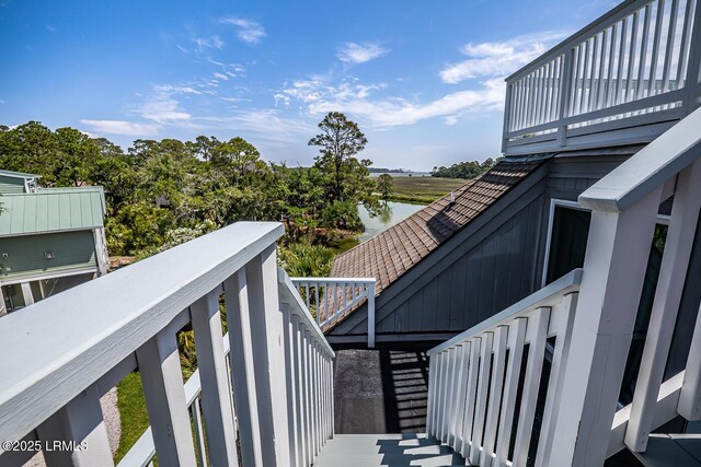 262 Deer Run Ln, Fripp Island, SC 29920 - balcony with a water view