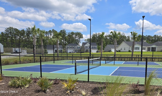 view of tennis court