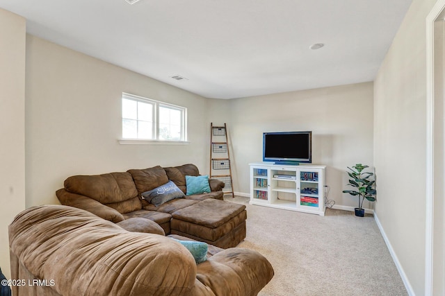 13 Hager Rd, Bluffton, SC 29910 - living room with carpet floors, baseboards, and visible vents