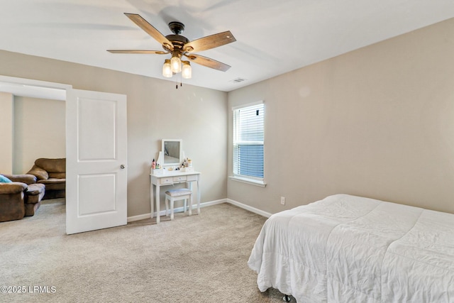 13 Hager Rd, Bluffton, SC 29910 - carpeted bedroom featuring ceiling fan, baseboards, and visible vents