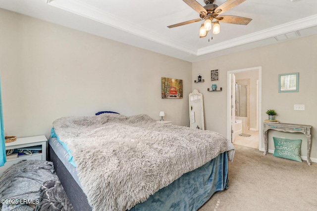 13 Hager Rd, Bluffton, SC 29910 - bedroom featuring crown molding, light colored carpet, a ceiling fan, visible vents, and baseboards