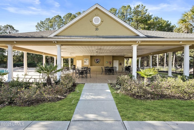 32 Aspen Hall Rd, Bluffton, SC 29910 - view of property's community featuring outdoor dining space and a patio