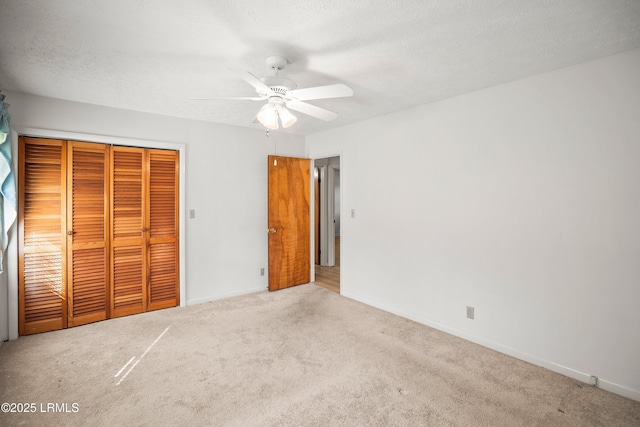 806 Coates Ln, Beaufort, SC 29902 - unfurnished bedroom featuring carpet flooring, a closet, ceiling fan, and baseboards