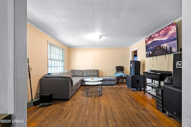 441 Byrnes Ln, Allendale, SC 29810 - living area with crown molding and wood finished floors