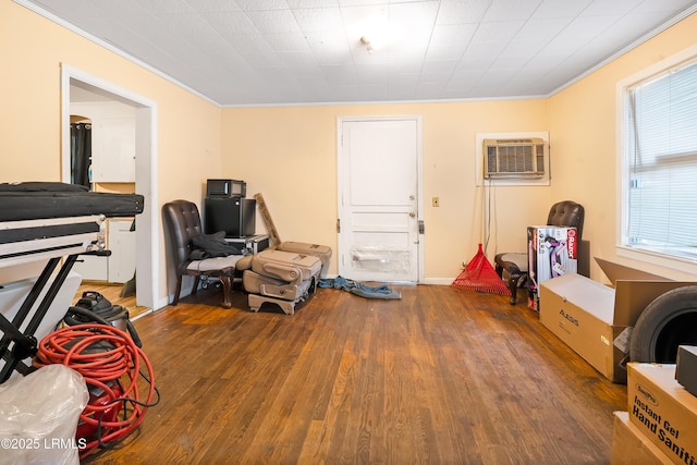 441 Byrnes Ln, Allendale, SC 29810 - interior space featuring ornamental molding, a healthy amount of sunlight, and wood finished floors