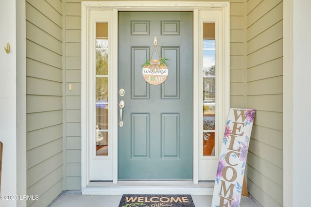 view of entrance to property