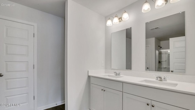 134 Twickenham Loop, Yemassee, SC 29945 - full bath featuring double vanity and a stall shower