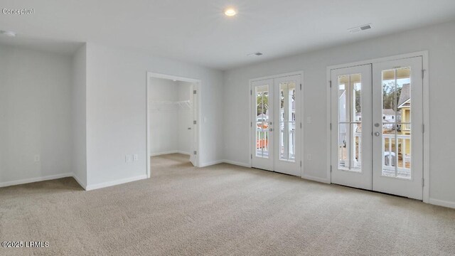 134 Twickenham Loop, Yemassee, SC 29945 - unfurnished room featuring french doors and carpet flooring