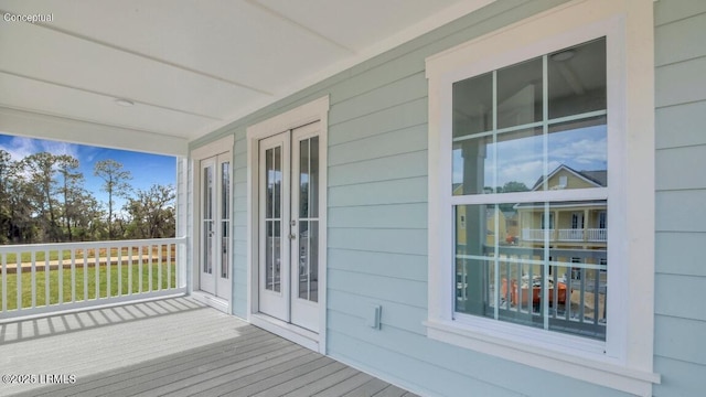 134 Twickenham Loop, Yemassee, SC 29945 - deck featuring french doors